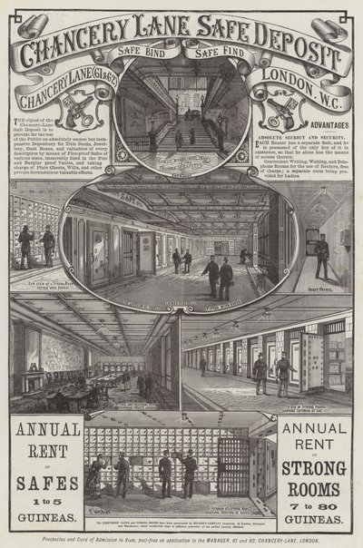 Annonce, Chancery Lane Safe Deposit af Frank Watkins